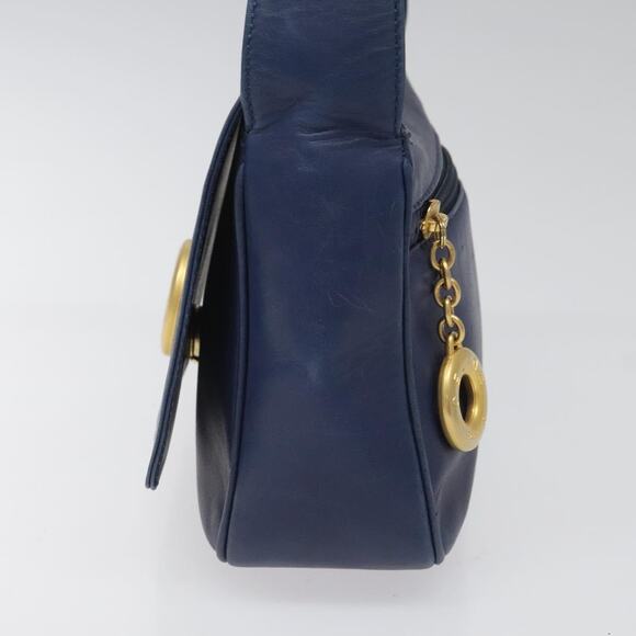 CELINE Shoulder Bag Leather Blue - Picture 4 of 13